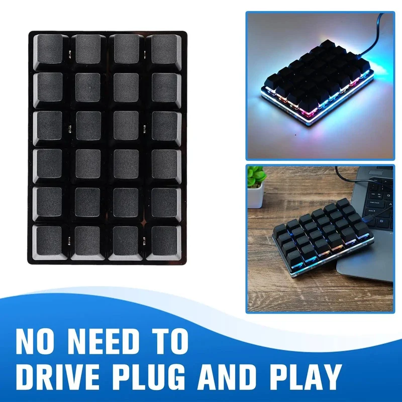 Mini USB Custom Mechanische Tastatur 2/3/4/6/9/12/16/24 Tasten Gaming Tastatur Sayo Gerät Tastenkombination Programmierbare Tastatur Tasten Makro