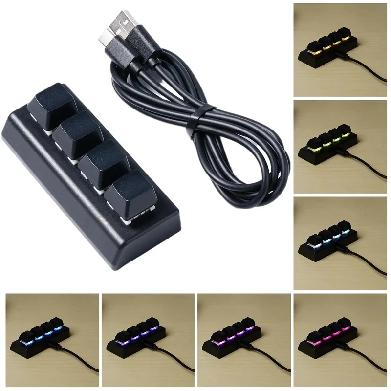 Mini USB Custom Mechanische Tastatur 2/3/4/6/9/12/16/24 Tasten Gaming Tastatur Sayo Gerät Tastenkombination Programmierbare Tastatur Tasten Makro