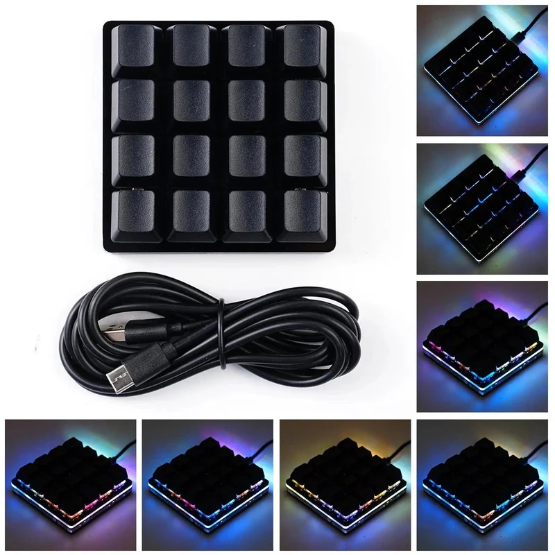 Mini USB Custom Mechanische Tastatur 2/3/4/6/9/12/16/24 Tasten Gaming Tastatur Sayo Gerät Tastenkombination Programmierbare Tastatur Tasten Makro