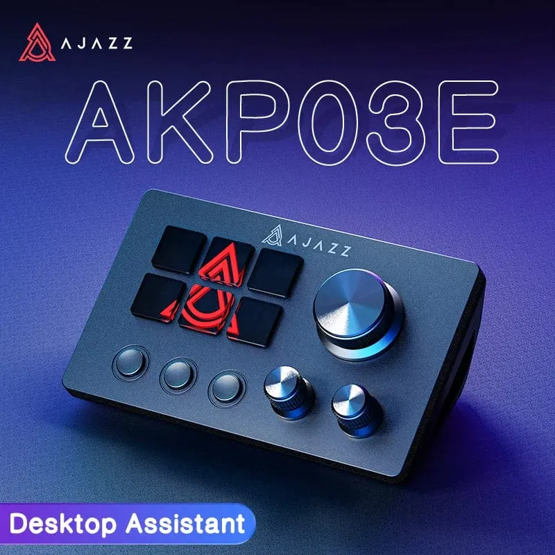 Ajazz AKP03E Programmierbare visuelle Makrotastatur Mechanische Gaming-Tastatur Benutzerdefinierte Mini-Tastentastatur für mehrere Szenarien