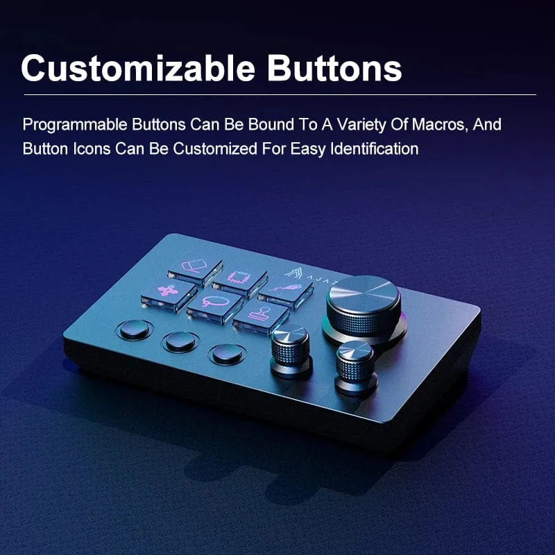 Ajazz AKP03E Programmierbare visuelle Makrotastatur Mechanische Gaming-Tastatur Benutzerdefinierte Mini-Tastentastatur für mehrere Szenarien