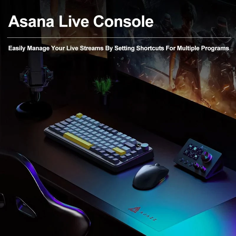 Ajazz AKP03E Programmierbare visuelle Makrotastatur Mechanische Gaming-Tastatur Benutzerdefinierte Mini-Tastentastatur für mehrere Szenarien