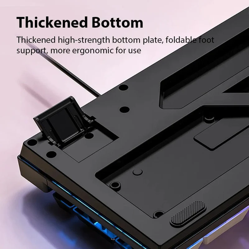 K500 Kabelgebundene Gaming-Tastatur Mechanische Sensation Laptop-Desktops PC Computer Bürozubehör 104 Tasten RGB-Hintergrundbeleuchtung Tastaturen