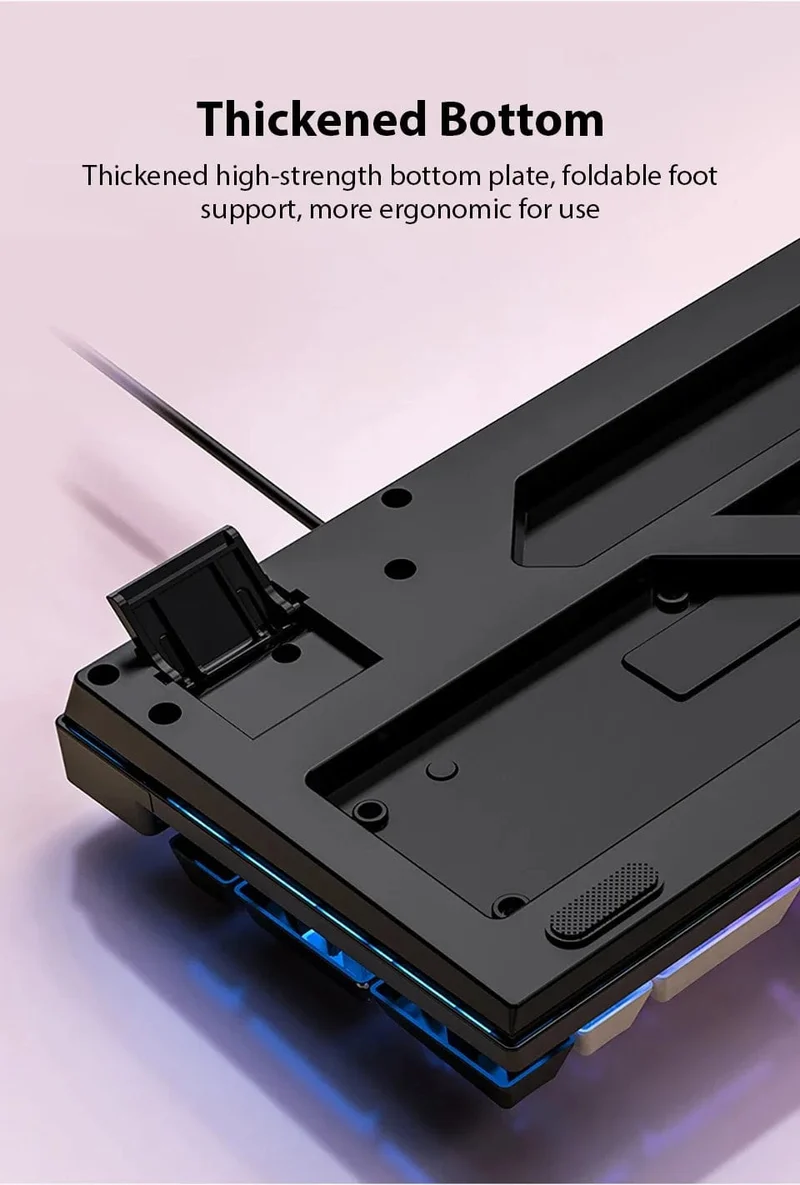 K500 Kabelgebundene Gaming-Tastatur Mechanische Sensation Laptop-Desktops PC Computer Bürozubehör 104 Tasten RGB-Hintergrundbeleuchtung Tastaturen