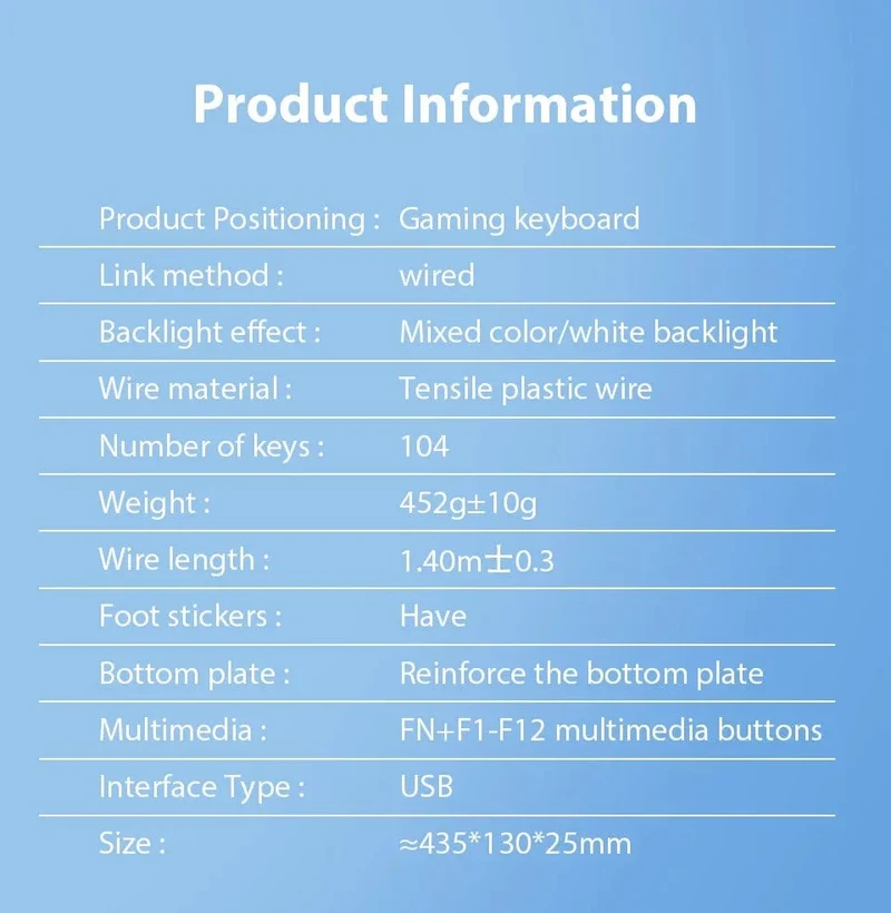 K500 Kabelgebundene Gaming-Tastatur Mechanische Sensation Laptop-Desktops PC Computer Bürozubehör 104 Tasten RGB-Hintergrundbeleuchtung Tastaturen