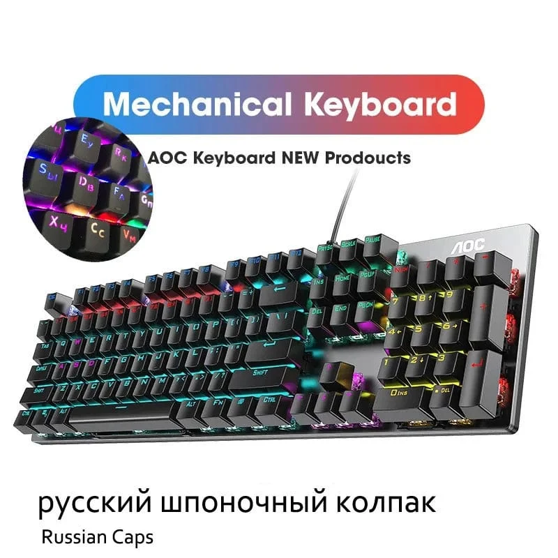 GK410 Mechanische Tastatur mit 104 Tasten und Hot-Swap-Metallplatte, RGB-Licht, Grün/Schwarz/Tee, Redaxis, berührungsfreie Gaming-Computertastatur