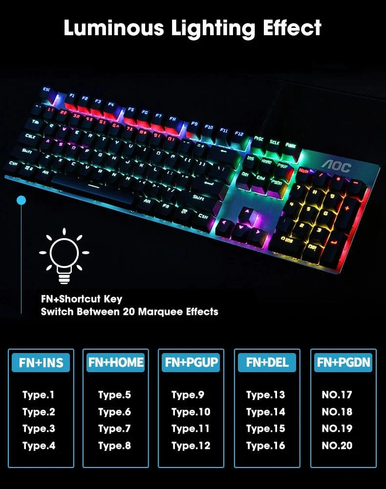 GK410 Mechanische Tastatur mit 104 Tasten und Hot-Swap-Metallplatte, RGB-Licht, Grün/Schwarz/Tee, Redaxis, berührungsfreie Gaming-Computertastatur