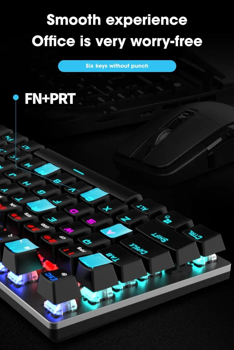 GK410 Mechanische Tastatur mit 104 Tasten und Hot-Swap-Metallplatte, RGB-Licht, Grün/Schwarz/Tee, Redaxis, berührungsfreie Gaming-Computertastatur