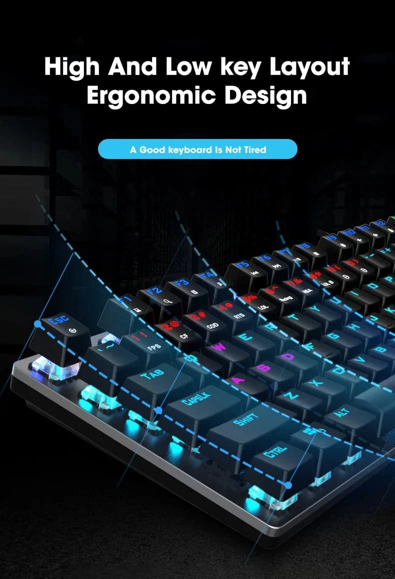 GK410 Mechanische Tastatur mit 104 Tasten und Hot-Swap-Metallplatte, RGB-Licht, Grün/Schwarz/Tee, Redaxis, berührungsfreie Gaming-Computertastatur