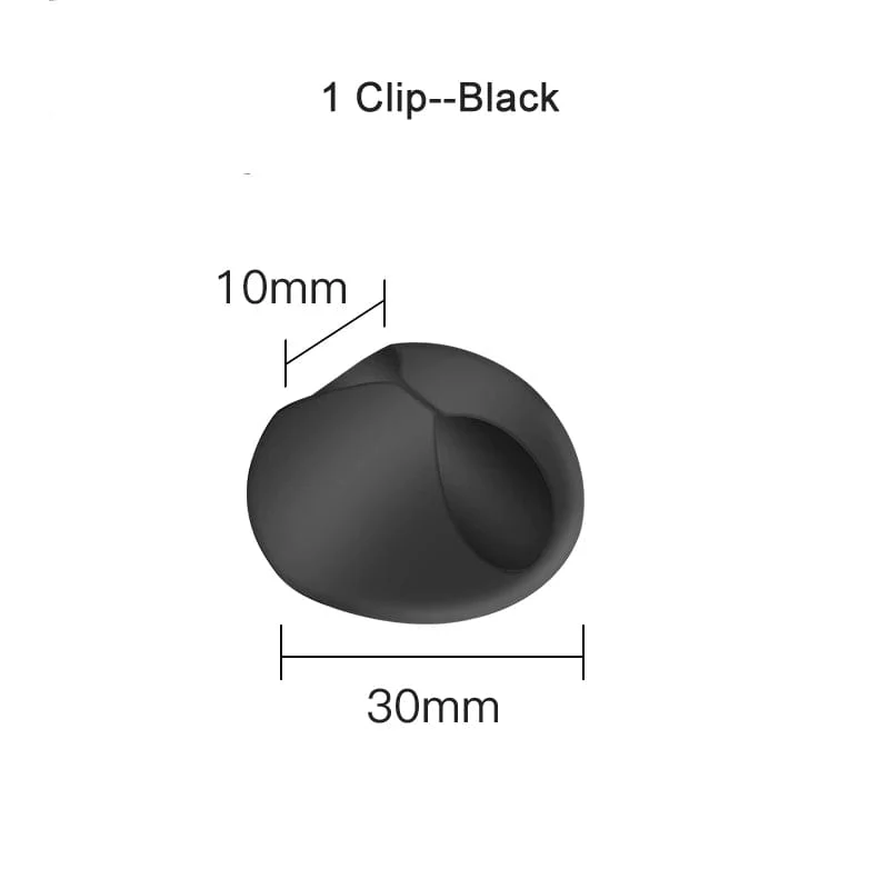Intelligenter Kabelhalter aus Silikon, flexibler Kabelwickler, Draht-Organizer-Halter, Kabelmanagement-Clip für USB-Kopfhörer-Netzwerkkabel