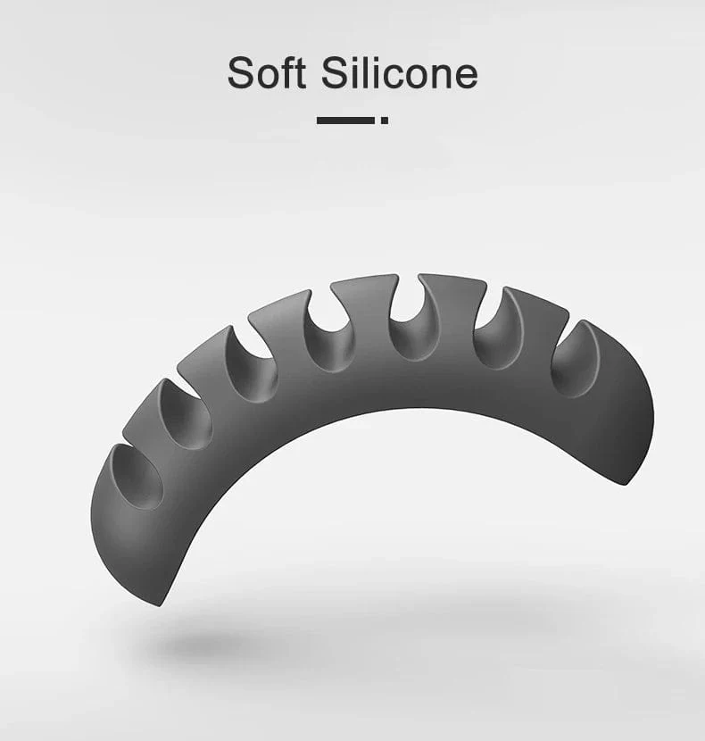 Intelligenter Kabelhalter aus Silikon, flexibler Kabelwickler, Draht-Organizer-Halter, Kabelmanagement-Clip für USB-Kopfhörer-Netzwerkkabel