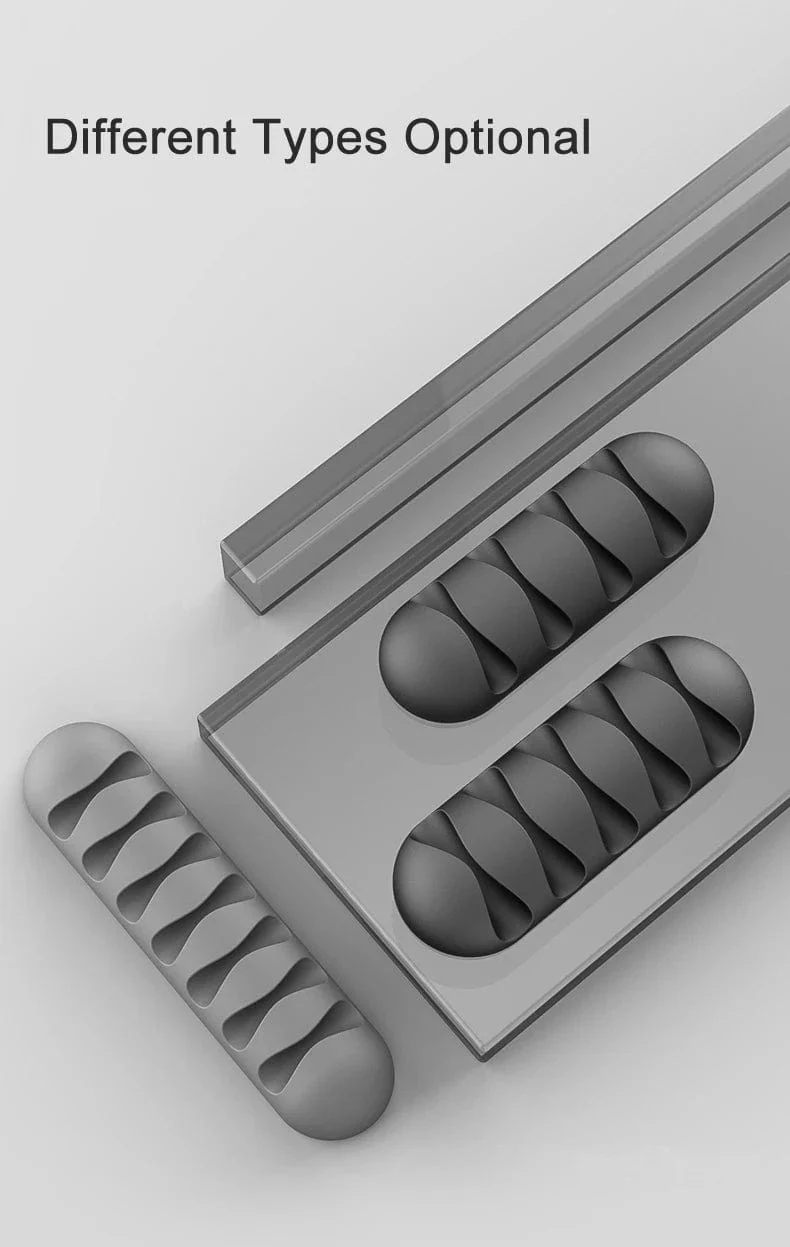 Intelligenter Kabelhalter aus Silikon, flexibler Kabelwickler, Draht-Organizer-Halter, Kabelmanagement-Clip für USB-Kopfhörer-Netzwerkkabel