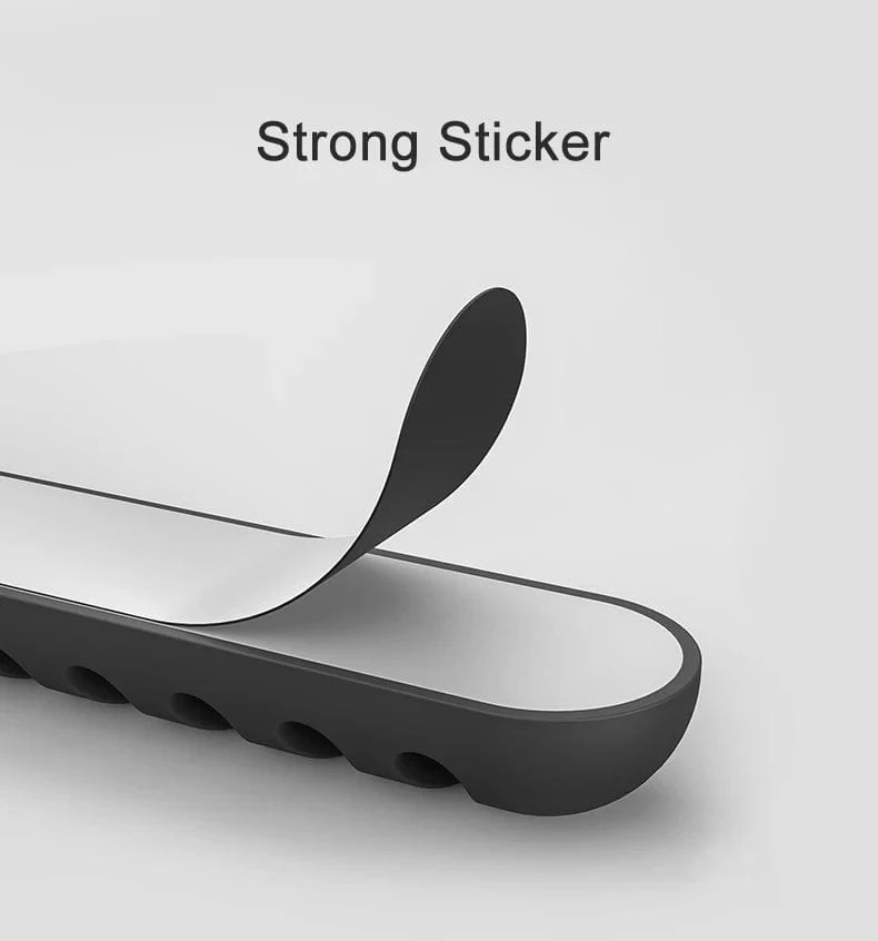 Intelligenter Kabelhalter aus Silikon, flexibler Kabelwickler, Draht-Organizer-Halter, Kabelmanagement-Clip für USB-Kopfhörer-Netzwerkkabel