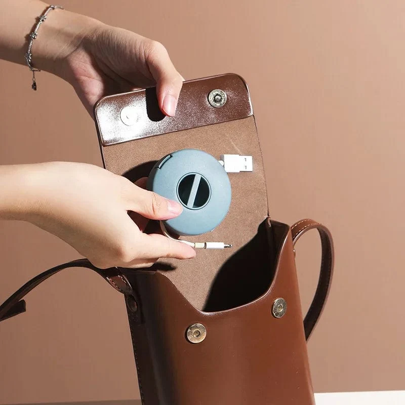 4/1 stücke Runde Management USB Ladekabel Kabel Tragbare Ladegerät Kabel Halter Clips Winder Versenkbare Flexible Linie Organizer