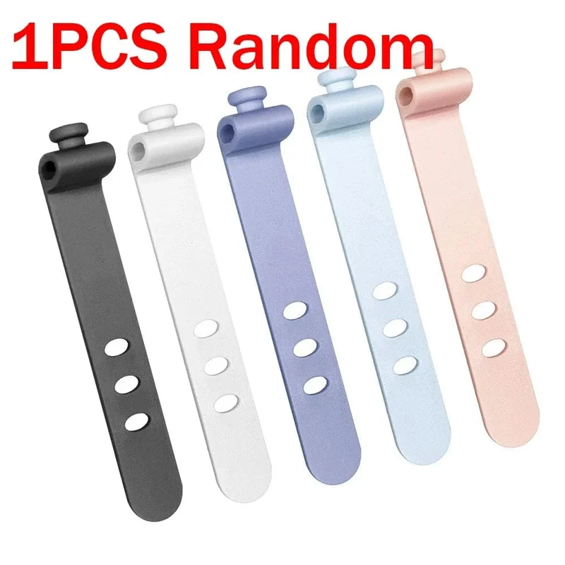 4/1 stücke Runde Management USB Ladekabel Kabel Tragbare Ladegerät Kabel Halter Clips Winder Versenkbare Flexible Linie Organizer