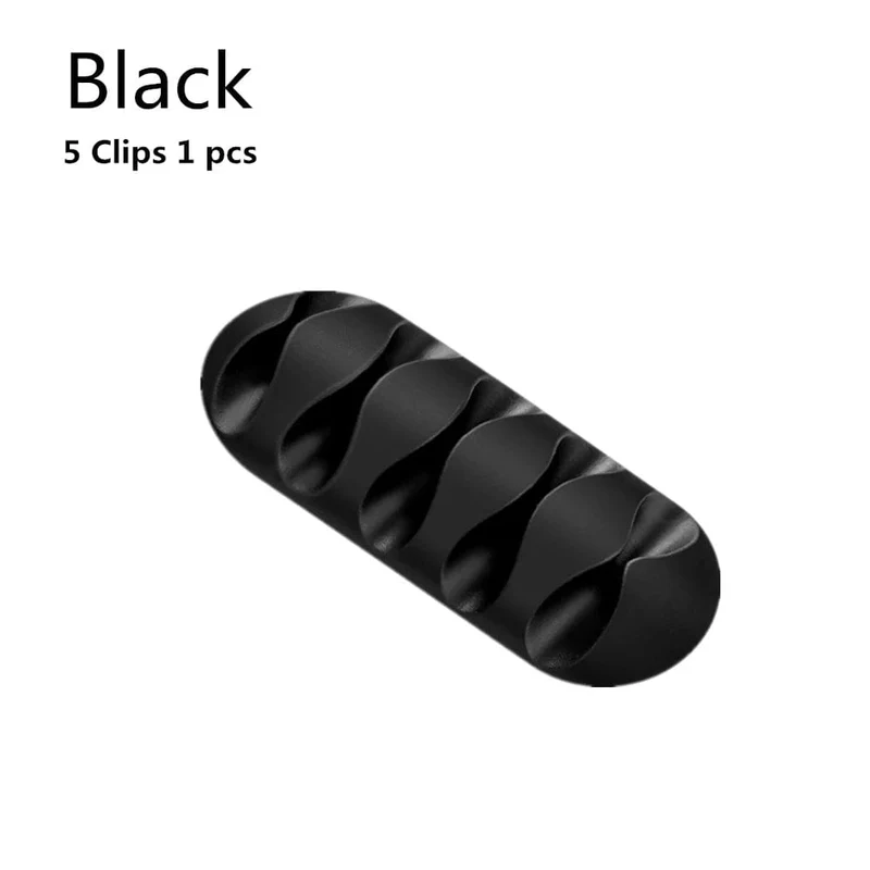 Silikon-USB-Kabel-Organizer, Kabelaufwicklung, Desktop-Ordnungsmanagement-Clips, Kabelhalter für Maus, Kopfhörer, Kabel-Organizer