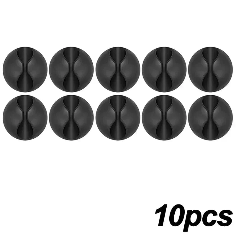 5/50 Stück Mini-Kabelaufwickler, Organizer, USB-Ladekabel-Clips, Schreibtisch-Organizer, Kabelhalter, Protektoren für Zuhause, Büro, Auto
