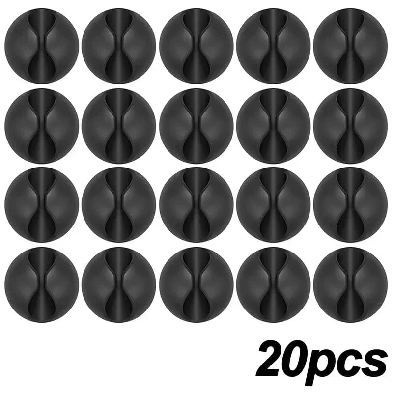 5/50 Stück Mini-Kabelaufwickler, Organizer, USB-Ladekabel-Clips, Schreibtisch-Organizer, Kabelhalter, Protektoren für Zuhause, Büro, Auto