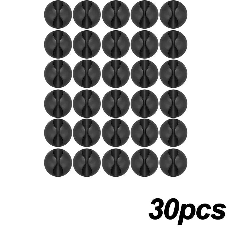 5/50 Stück Mini-Kabelaufwickler, Organizer, USB-Ladekabel-Clips, Schreibtisch-Organizer, Kabelhalter, Protektoren für Zuhause, Büro, Auto