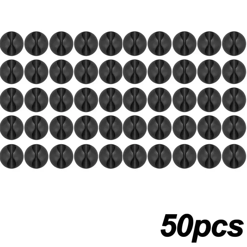 5/50 Stück Mini-Kabelaufwickler, Organizer, USB-Ladekabel-Clips, Schreibtisch-Organizer, Kabelhalter, Protektoren für Zuhause, Büro, Auto