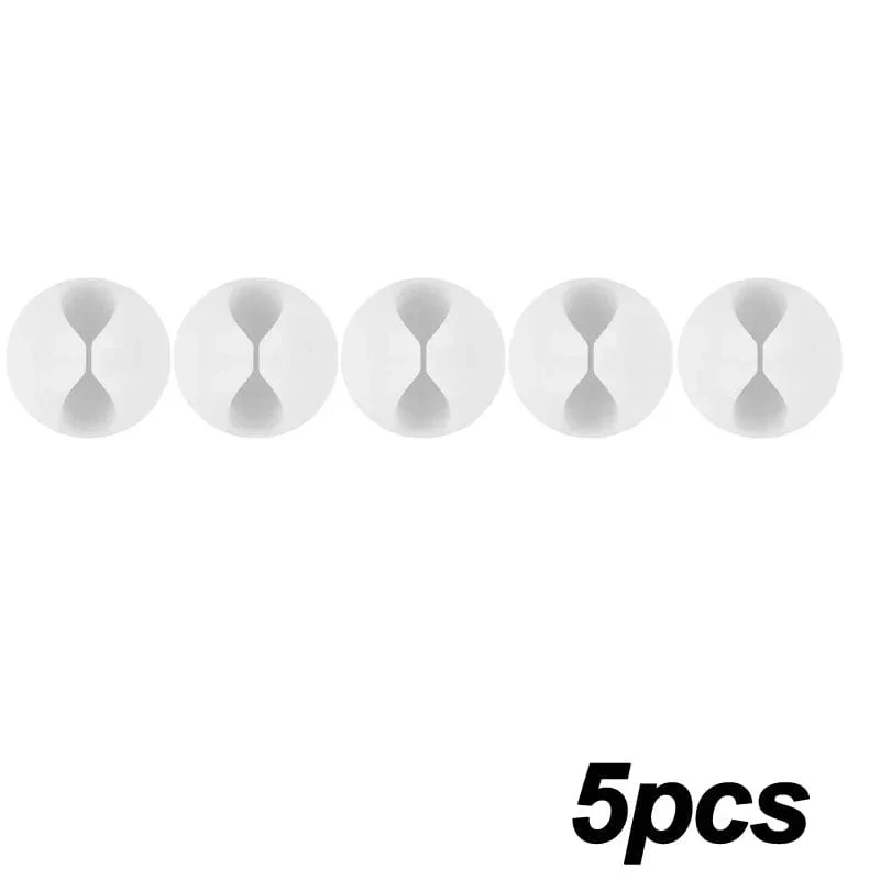 5/50 Stück Mini-Kabelaufwickler, Organizer, USB-Ladekabel-Clips, Schreibtisch-Organizer, Kabelhalter, Protektoren für Zuhause, Büro, Auto