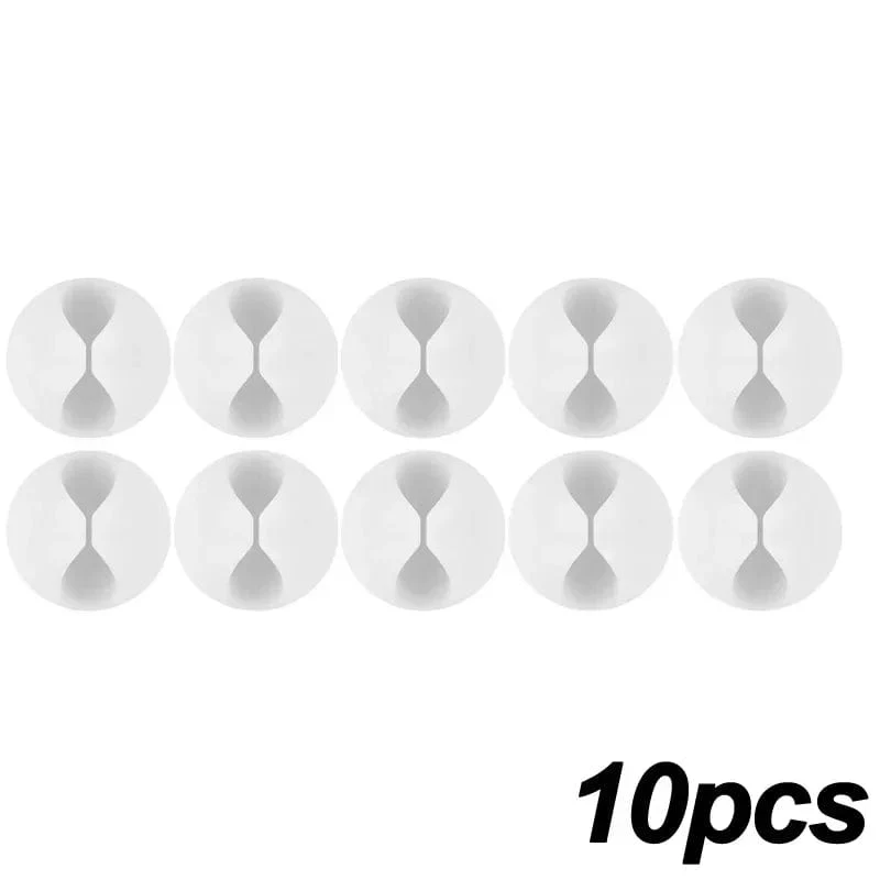 5/50 Stück Mini-Kabelaufwickler, Organizer, USB-Ladekabel-Clips, Schreibtisch-Organizer, Kabelhalter, Protektoren für Zuhause, Büro, Auto