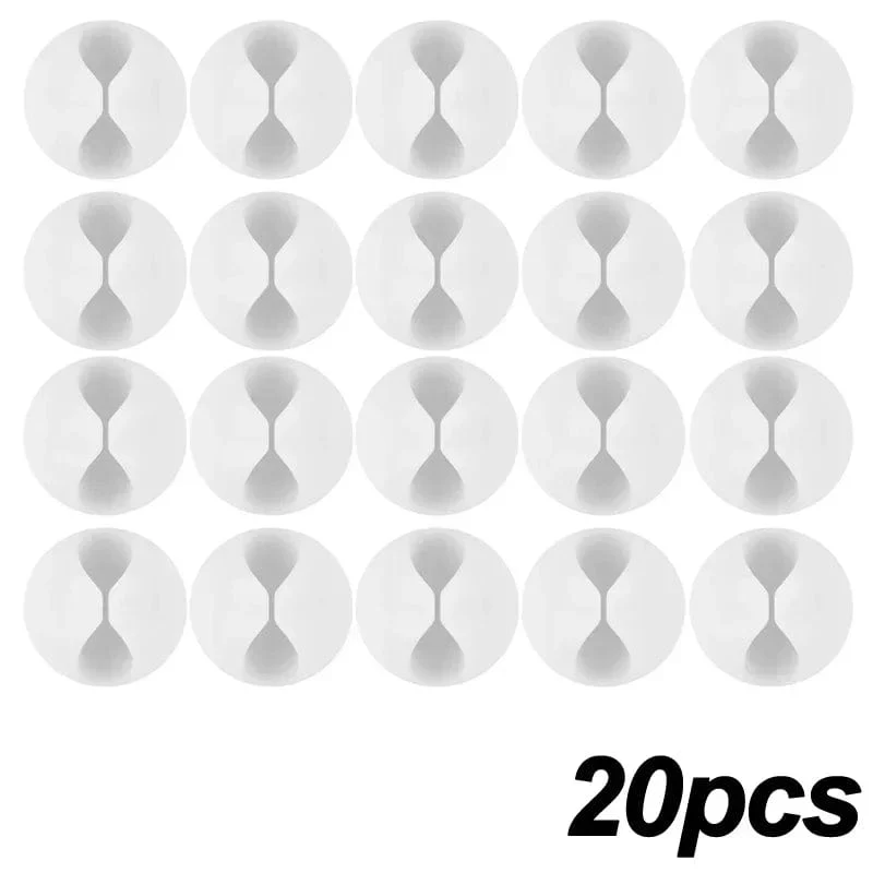 5/50 Stück Mini-Kabelaufwickler, Organizer, USB-Ladekabel-Clips, Schreibtisch-Organizer, Kabelhalter, Protektoren für Zuhause, Büro, Auto