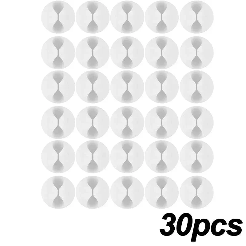 5/50 Stück Mini-Kabelaufwickler, Organizer, USB-Ladekabel-Clips, Schreibtisch-Organizer, Kabelhalter, Protektoren für Zuhause, Büro, Auto