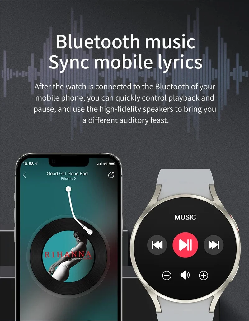 2024 neue Smart Watch 24H Herzfrequenz Gesundheitsmonitor NFC GPS Tracker IP68 Sportuhr Männer Frauen für Galaxy Watch 6 Smartwatches