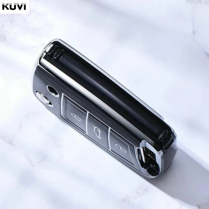 TPU Autoschlüsselgehäuse mit 3/4 Tasten für VW Volkswagen Golf 7 MK7 Tiguan MK2 für SEAT Ateca Leon FR 2 Ibiza für Skoda Octavia