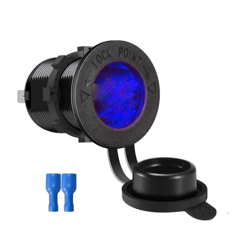 Zigarettenanzünderbuchse für Auto, Marine, Motorrad, ATV, Wohnmobil, Zigarettenanzünderbuchse, Steckdose, Buchse, 12 V, wasserdichter Stecker
