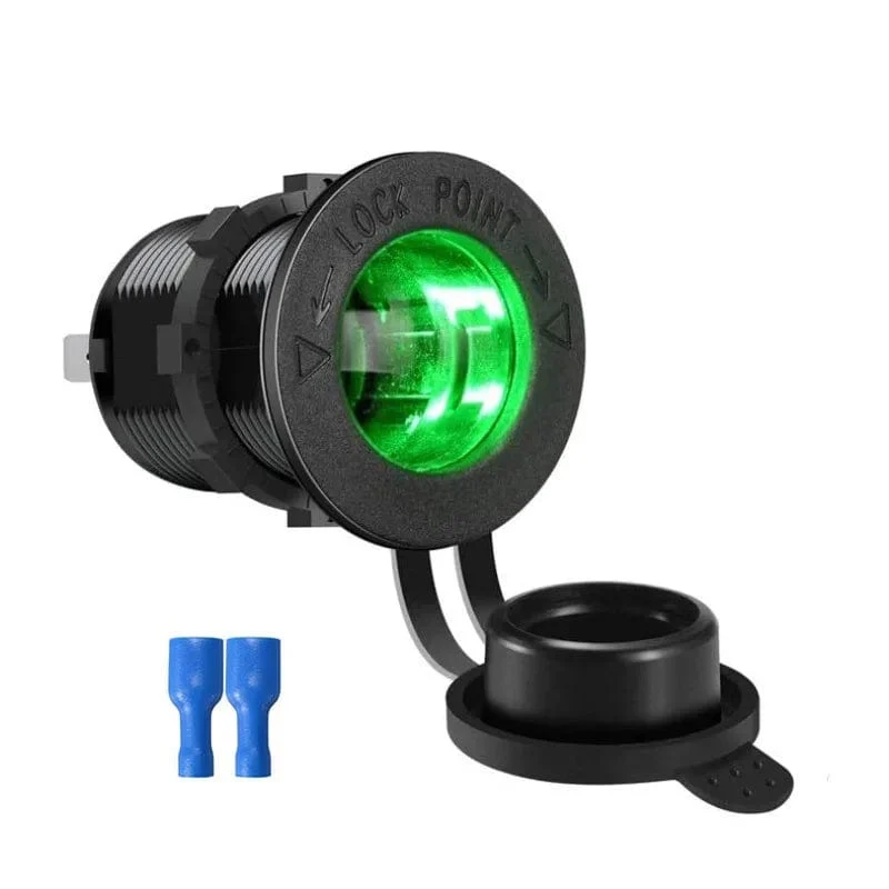 Zigarettenanzünderbuchse für Auto, Marine, Motorrad, ATV, Wohnmobil, Zigarettenanzünderbuchse, Steckdose, Buchse, 12 V, wasserdichter Stecker