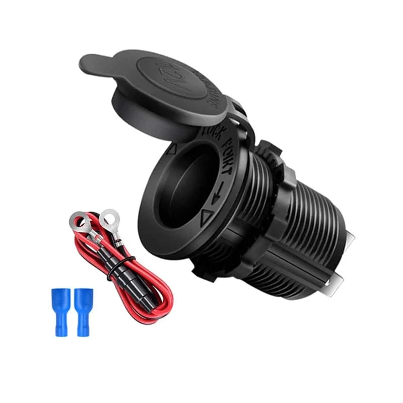 Zigarettenanzünderbuchse für Auto, Marine, Motorrad, ATV, Wohnmobil, Zigarettenanzünderbuchse, Steckdose, Buchse, 12 V, wasserdichter Stecker