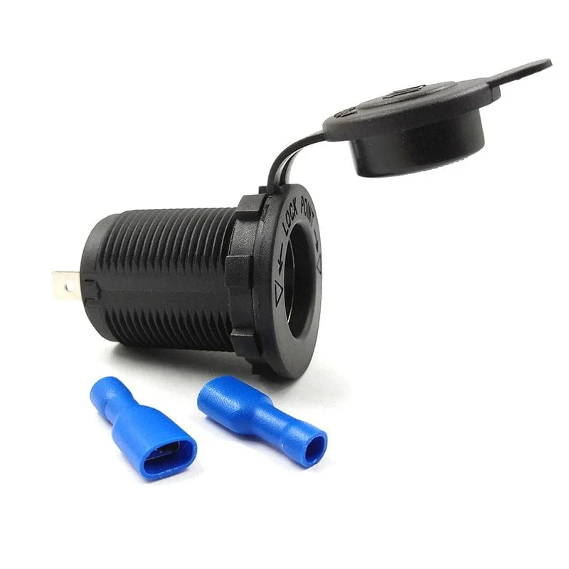 Zigarettenanzünderbuchse für Auto, Marine, Motorrad, ATV, Wohnmobil, Zigarettenanzünderbuchse, Steckdose, Buchse, 12 V, wasserdichter Stecker