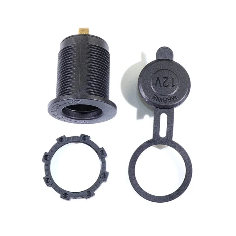 Zigarettenanzünderbuchse für Auto, Marine, Motorrad, ATV, Wohnmobil, Zigarettenanzünderbuchse, Steckdose, Buchse, 12 V, wasserdichter Stecker