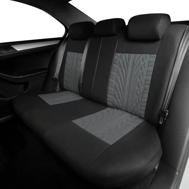 Autositzbezüge, komplettes Set, geteilte vordere und hintere Sitzbank für Autos, universeller Stoff, SUV, Limousine, Van, Auto-Innenbezüge