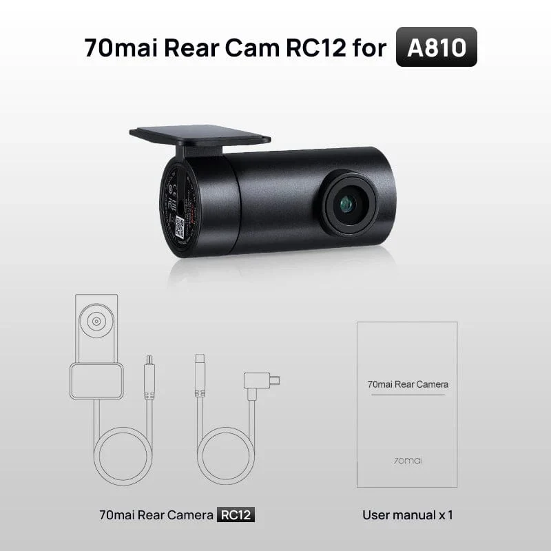 70mai 4K Dash Cam A810 Ultra HD Eingebautes GPS ADAS Automatische Aufzeichnung 150FOV Bewegungserkennung 70mai A810 4G Auto-DVR-Unterstützung Rückfahrkamera