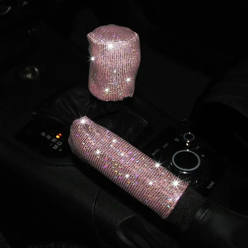 Bling Bling Diamant Strass Auto Lenkradbezug 37/38cm Auto Innenausstattung Damen Hülle Auto Styling Vier Jahreszeiten
