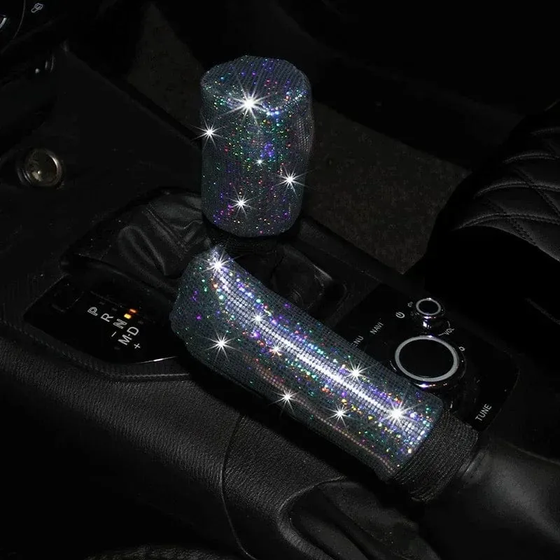 Bling Bling Diamant Strass Auto Lenkradbezug 37/38cm Auto Innenausstattung Damen Hülle Auto Styling Vier Jahreszeiten