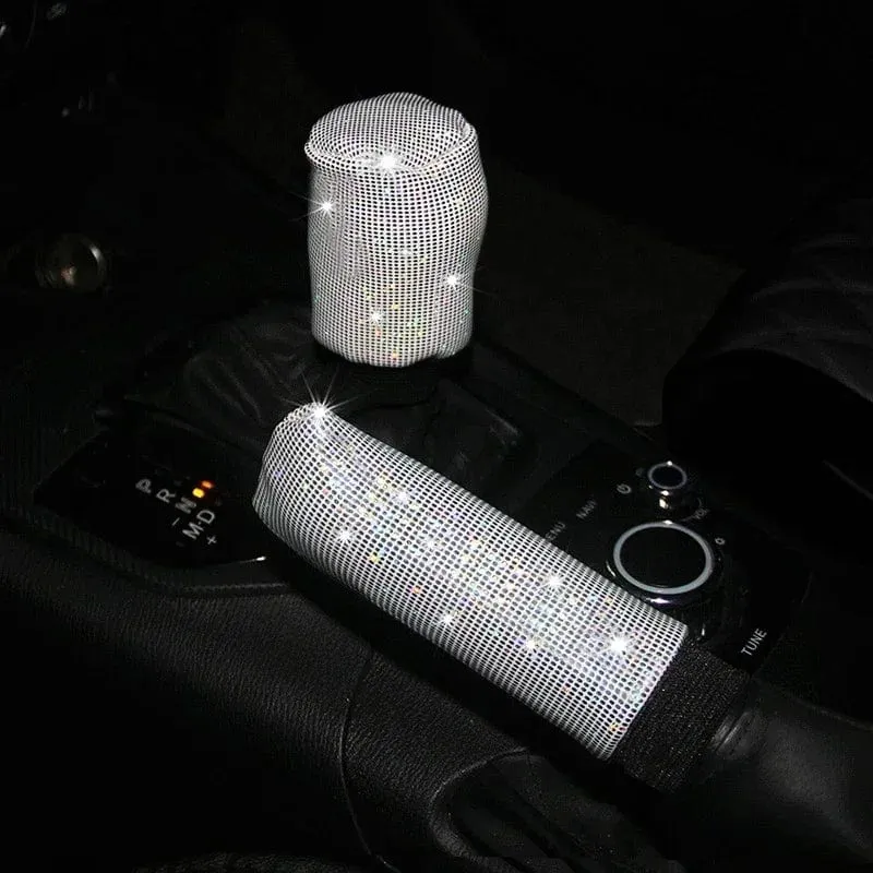 Bling Bling Diamant Strass Auto Lenkradbezug 37/38cm Auto Innenausstattung Damen Hülle Auto Styling Vier Jahreszeiten