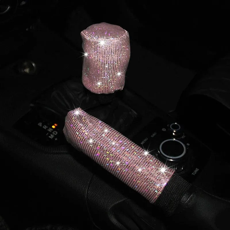 Bling Bling Diamant Strass Auto Lenkradbezug 37/38cm Auto Innenausstattung Damen Hülle Auto Styling Vier Jahreszeiten
