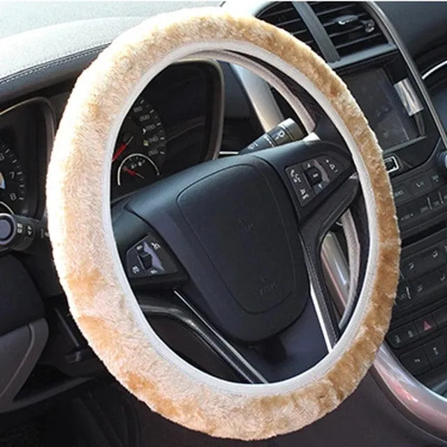 Four Seasons Universal-Lenkradbezug fürs Auto, 37–38 cm, Leder, bestickt, farbig, mit Diamanten besetzt, elastischer Lenkradbezug
