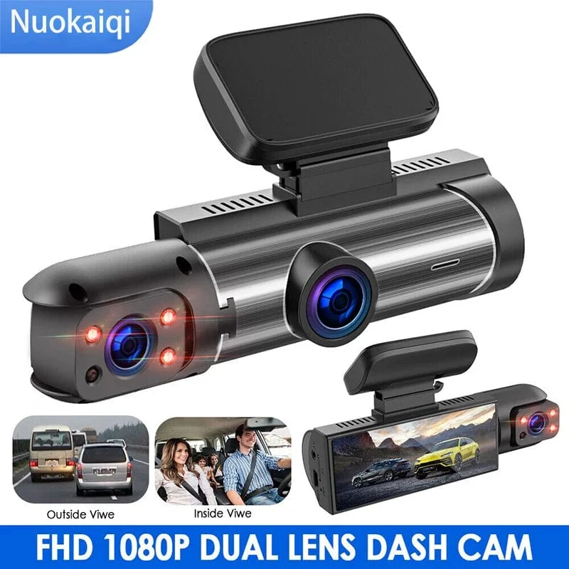 Auto-DVR Weitwinkel 2-Aufnahme High-Definition-Nachtsicht 1080P Fahrrekorder Saugnapf 2-Objektiv Auto Front- und Innenvideo