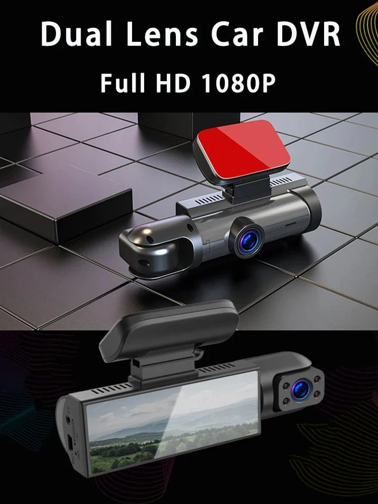 Auto-DVR Weitwinkel 2-Aufnahme High-Definition-Nachtsicht 1080P Fahrrekorder Saugnapf 2-Objektiv Auto Front- und Innenvideo