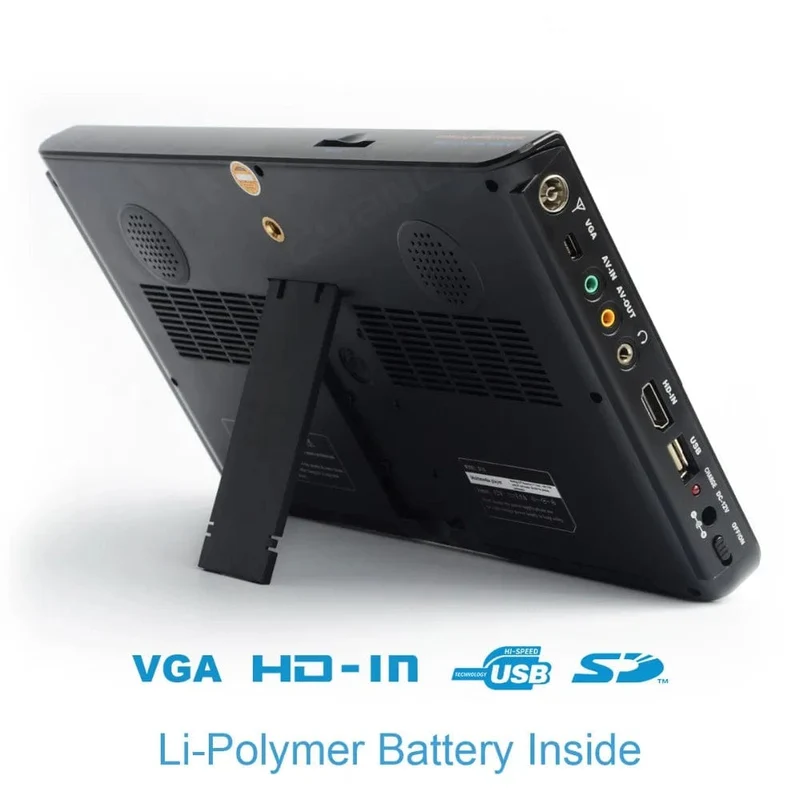 LEADSTAR 10 Zoll HD Tragbarer Fernseher DVB-T2 ATSC ISDB-T tdt Digitaler und analoger Mini-Kleinwagenfernseher Unterstützt USB SD MP4 H.265 AC3