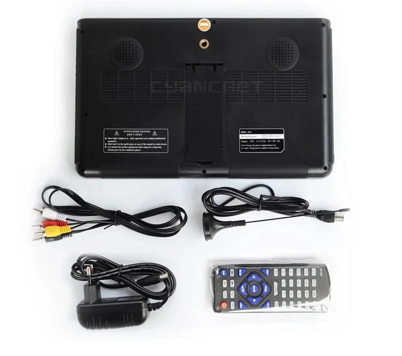 LEADSTAR 10 Zoll HD Tragbarer Fernseher DVB-T2 ATSC ISDB-T tdt Digitaler und analoger Mini-Kleinwagenfernseher Unterstützt USB SD MP4 H.265 AC3