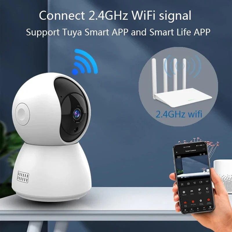 HD 4MP Tuya Smart Mini WiFi IP Kamera Überwachungskamera Automatisches Tracking Innen Drahtlose Sicherheit Home CCTV Baby Monitor