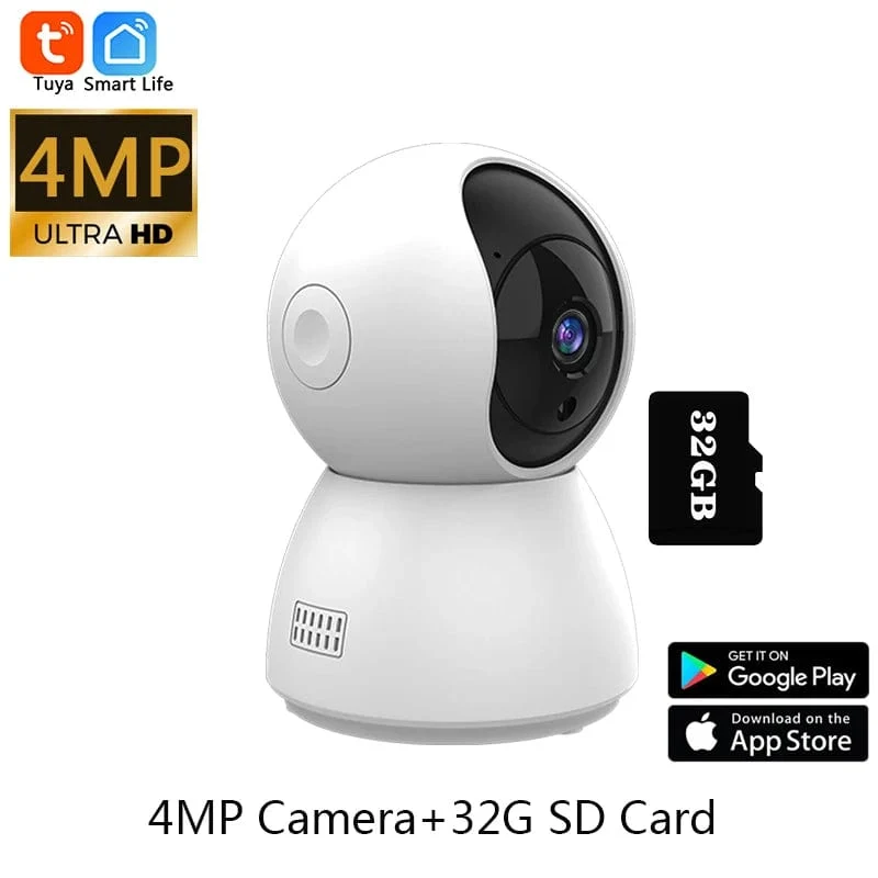 HD 4MP Tuya Smart Mini WiFi IP Kamera Überwachungskamera Automatisches Tracking Innen Drahtlose Sicherheit Home CCTV Baby Monitor