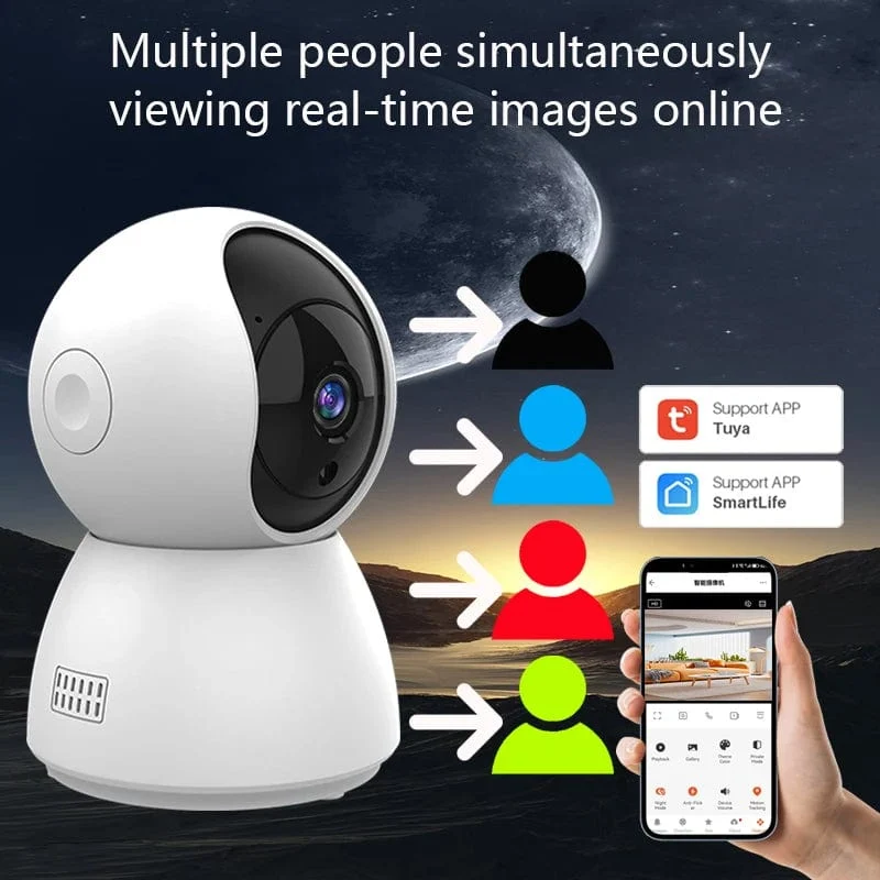 HD 4MP Tuya Smart Mini WiFi IP Kamera Überwachungskamera Automatisches Tracking Innen Drahtlose Sicherheit Home CCTV Baby Monitor