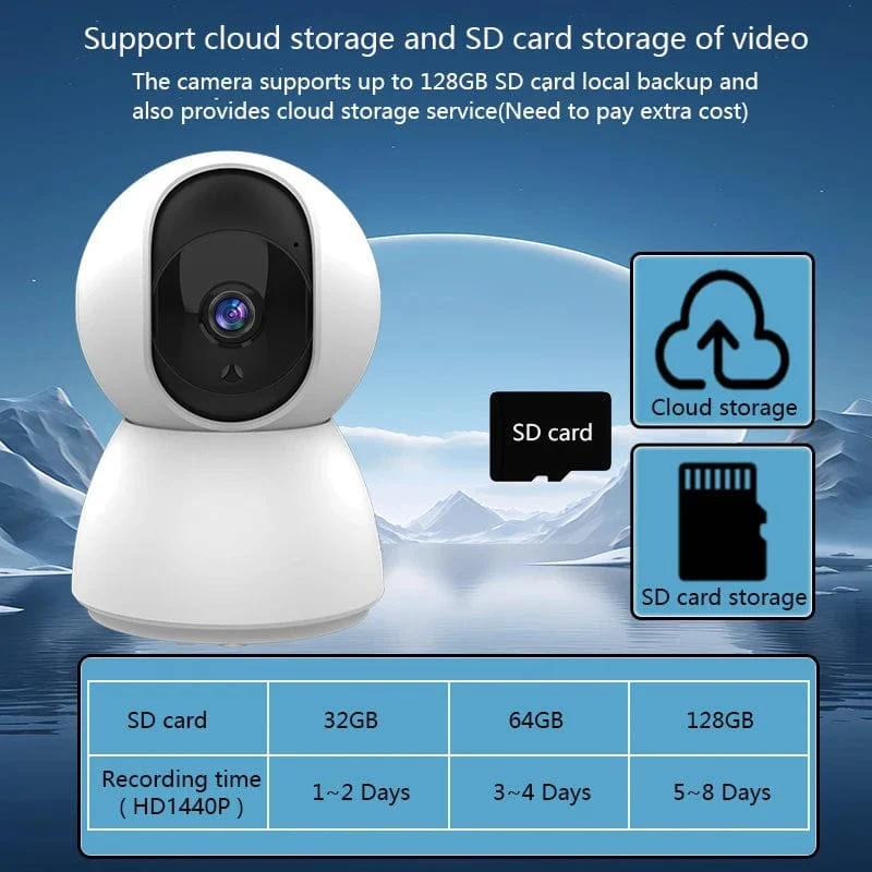 HD 4MP Tuya Smart Mini WiFi IP Kamera Überwachungskamera Automatisches Tracking Innen Drahtlose Sicherheit Home CCTV Baby Monitor